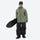 Men's breathable balloon snow pants set - sage green jacket with black pants, for powder days and winter commute
