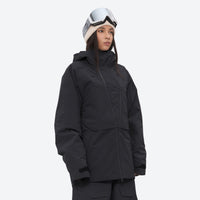 
                  
                    Women's breathable balloon snow pants set - black jacket, for powder days and winter commute
                  
                
