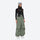 Women's 3-layer snowboard pants with jacket - sage green snow pants with black top, for cold-weather winter sports