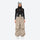 Women's 3-layer snowboard pants with jacket - tan snow pants with black top, on-model front view, for resort and street wear