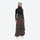 Women's breathable balloon snow pants set - coffee brown snow pants with black top, for resort and street wear