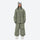 Women's 3-layer snowboard pants with jacket - sage green jacket with sage pants, for skiing and snowboarding