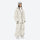 Women's 3-layer snowboard pants with jacket - white jacket with white pants, for skiing and snowboarding