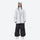 Women's breathable balloon snow pants set - white jacket with black pants, for skiing and snowboarding