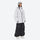 Women's 3-layer snowboard pants with jacket - white jacket with black pants, for resort and street wear