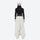 Women's 3-layer snowboard pants with jacket - white snow pants with black top, for cold-weather winter sports