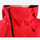 Women's 3-layer snowboard pants with jacket - red, collar close-up detail, for resort and street wear