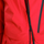 Women's waterproof 3L snow pants and jacket series - red, chest zip close-up detail, for powder days and winter commute