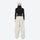 Women's minimalist breathable ski jacket set - cream snow pants, on-model back view, for powder days and winter commute