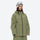 Women's 2-layer snowboard jacket and pants - olive green, for powder days and winter commute