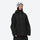 Women's 2-layer snowboard jacket and pants - black, on-model three-quarter front view, for resort and street wear