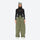 Women's minimalist breathable ski jacket set - olive green snow pants, on-model front view, for resort and street wear