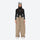 Women's 2-layer snowboard jacket and pants - tan snow pants, on-model front view, for powder days and winter commute