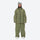 Women's waterproof 2L snow jacket and pants - olive green jacket with olive pants, for cold-weather winter sports