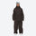 Women's minimalist breathable ski jacket set - coffee brown jacket with coffee pants, for powder days and winter commute