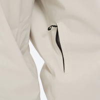 
                  
                    Women's colorblock ski jacket set - cream snow pants, knee zip vent close-up detail, for resort and street wear
                  
                