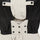 Women's waterproof 2L snow jacket and pants - cream, inner snow skirt close-up detail, for cold-weather winter sports
