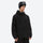 Men's minimalist breathable ski jacket set - black, on-model three-quarter front view, for skiing and snowboarding