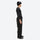 Men's waterproof 2L snow jacket and pants - black snow pants, on-model side view, for resort and street wear
