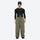 Men's minimalist breathable ski jacket set - olive green snow pants, on-model front view, for skiing and snowboarding