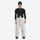 Men's minimalist breathable ski jacket set - cream snow pants, on-model front view, for powder days and winter commute