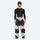 Men's minimalist breathable ski jacket set - cow print snow pants, on-model front view, for skiing and snowboarding