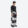 Men's 2-layer snowboard jacket and pants - cow print snow pants, on-model side view, for resort and street wear