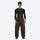 Men's minimalist breathable ski jacket set - coffee brown snow pants, on-model front view, for skiing and snowboarding