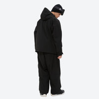 
                  
                    Men's waterproof 2L snow jacket and pants - black jacket with black pants, for skiing and snowboarding
                  
                