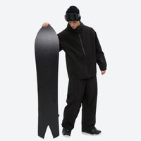 
                  
                    Men's waterproof 2L snow jacket and pants - black jacket with black pants, for resort and street wear
                  
                