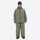 Men's waterproof 2L snow jacket and pants - olive green jacket with olive pants, for powder days and winter commute