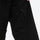 Men's minimalist breathable ski jacket set - black snow pants, thigh zip vent close-up detail, for skiing and snowboarding