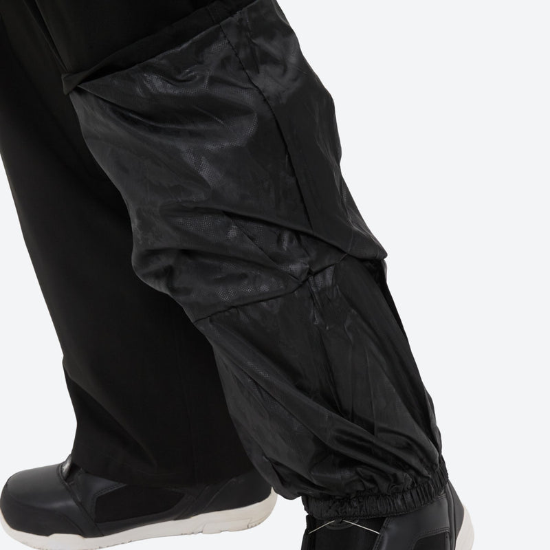 Men's waterproof 2L snow jacket and pants - black snow pants, for powder days and winter commute