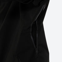 
                  
                    Men's minimalist breathable ski jacket set - black, underarm zip vent close-up detail, for resort and street wear
                  
                