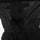 Men's minimalist breathable ski jacket set - black, inner snow skirt close-up detail, for skiing and snowboarding