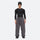 Men's 2-layer snowboard jacket and pants - gray snow pants, on-model front view, for skiing and snowboarding