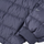Women's insulated compact down jacket with color-block panel - navy lightweight down hooded jacket, for travel and city walks