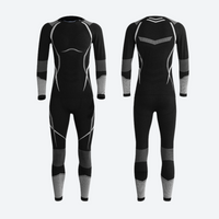 
                  
                    Men's compression base layer suit - black and gray compression base layer suit, for cold-weather training
                  
                