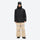 Breathable 3-layer suspender bibs with reflective trim - black jacket with tan bib pants, for cold-weather winter sports