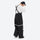 Breathable 3-layer suspender bibs with reflective trim - black bib pants with white top, for resort and street wear