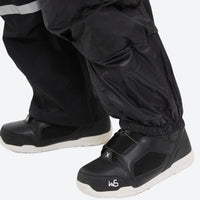 
                  
                    Breathable 3-layer suspender bibs with reflective trim - black bib pants, for skiing and snowboarding
                  
                