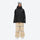 Women's 2-layer breathable snowboard jacket and bibs - black jacket with tan bib pants, for cold-weather winter sports