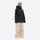 Women's waterproof 2L snow jacket and bib pants series - black jacket with tan bib pants, for skiing and snowboarding
