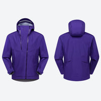 
                  
                    Women's breathable 3-layer shell with high collar hood - purple hardshell jacket, for resort and backcountry days
                  
                