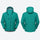 Men's waterproof 3L hardshell ski jacket - teal hardshell jacket, product front and back view, for powder and piste riding