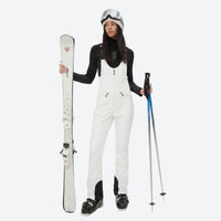 
                  
                    Women's 3-layer breathable ski suit set - white bib pants, for resort and cross-country days
                  
                
