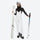 Women's waterproof 3L ski jacket and bib pants series - white bib pants, for cold-weather winter sports