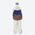 Women's colorblock breathable ski jacket set - blue and brown colorblock jacket with white pants, for powder and piste riding