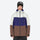 Breathable 3-layer ski jacket and pants set - white purple and brown colorblock, for resort and backcountry days