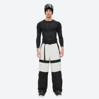 
                  
                    Unisex waterproof 3L snow jacket and pants series - black and white colorblock bib pants, for cold-weather winter sports
                  
                
